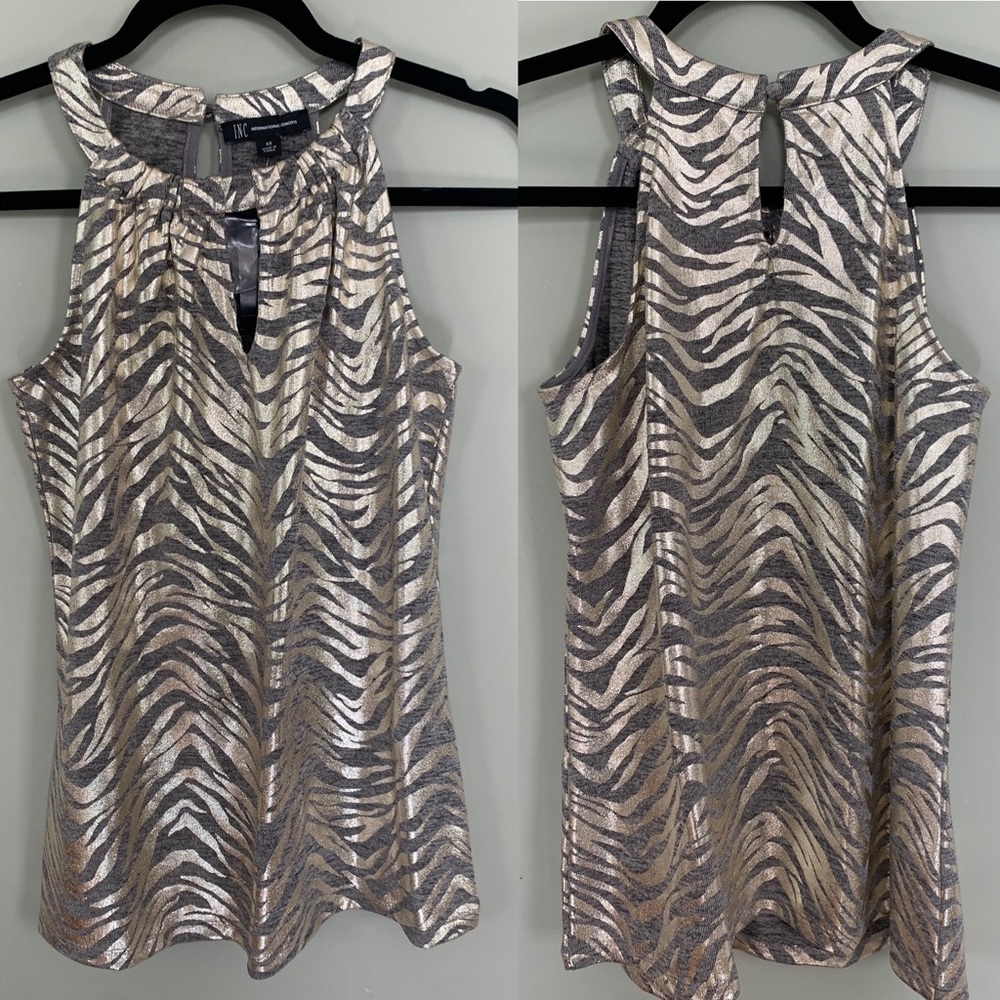 INC Gold Tank Top